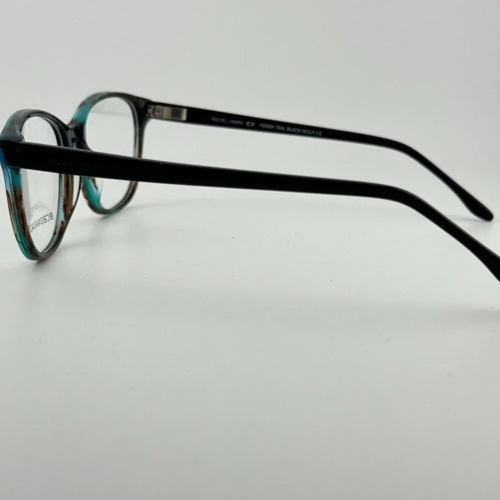 BCBGMAXAZRIA KESSA Teal Black Multi Eyeglasses Frames‎ 54-16-140mm H13428